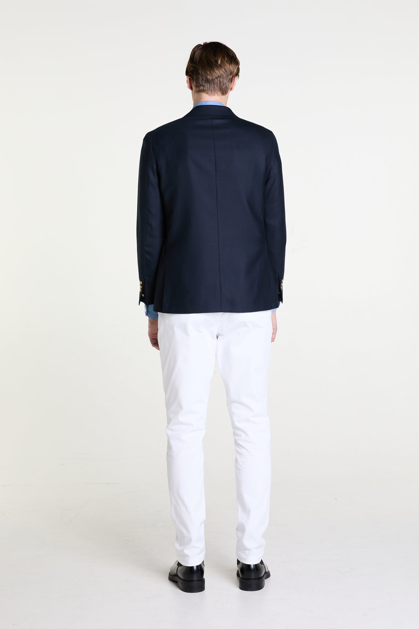 Single Breasted Club Blazer in Stretch Wool