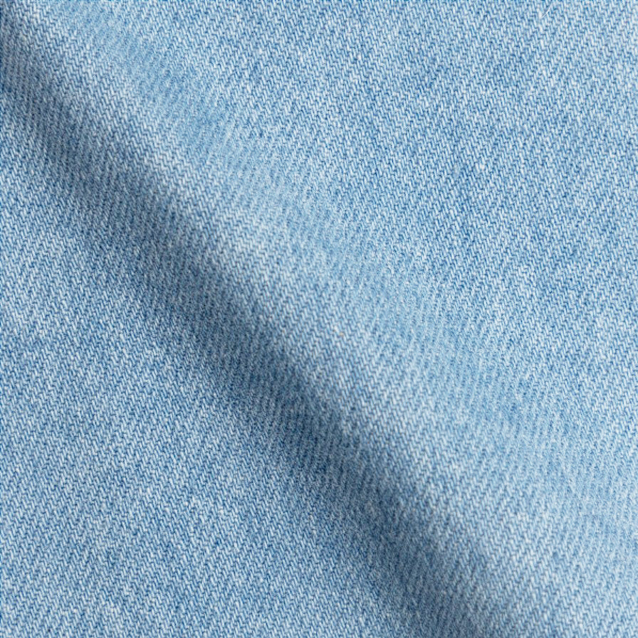 Flared Jeans in Worn Mist Wash Denim