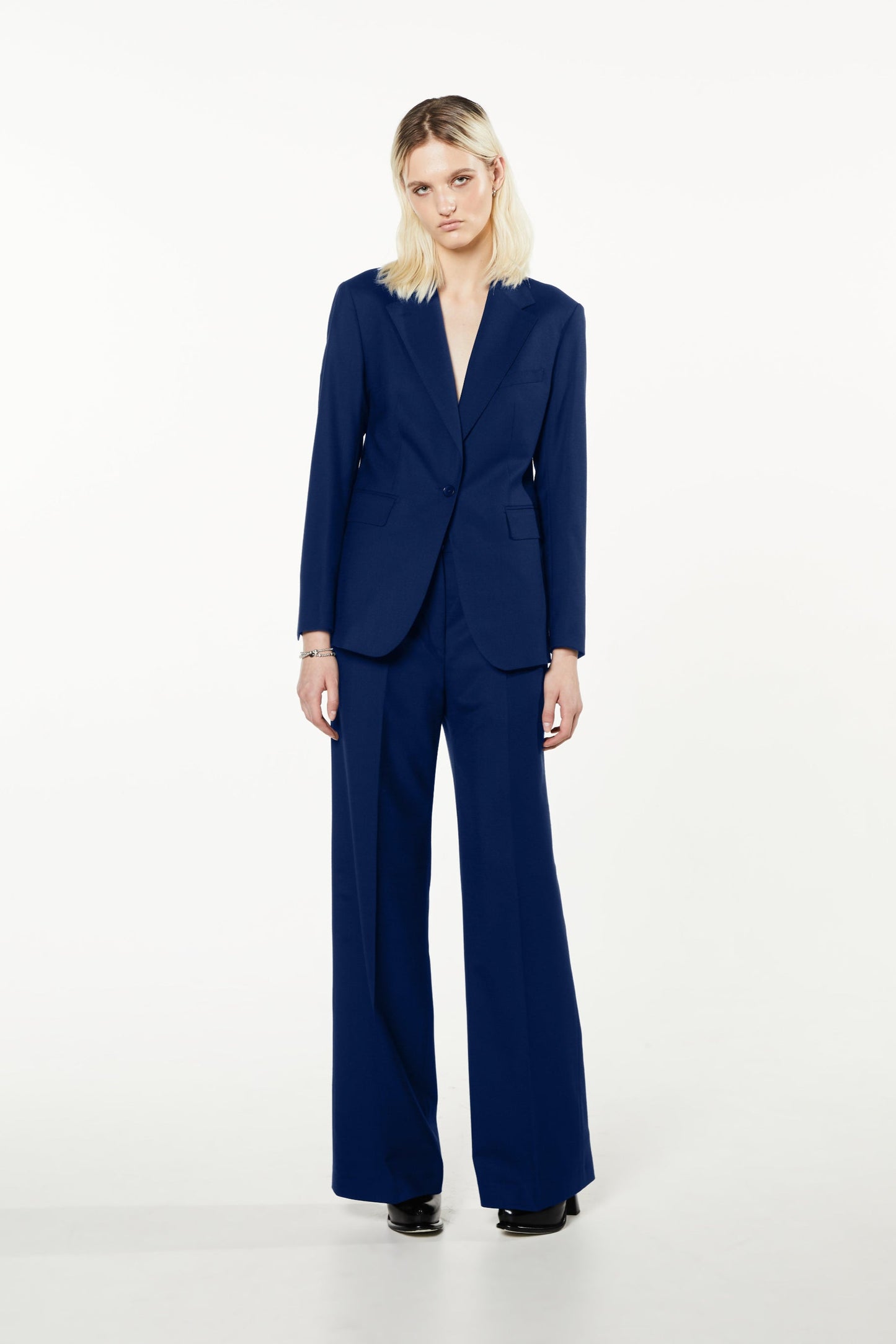 Blue Two Piece Women's Travel Suit