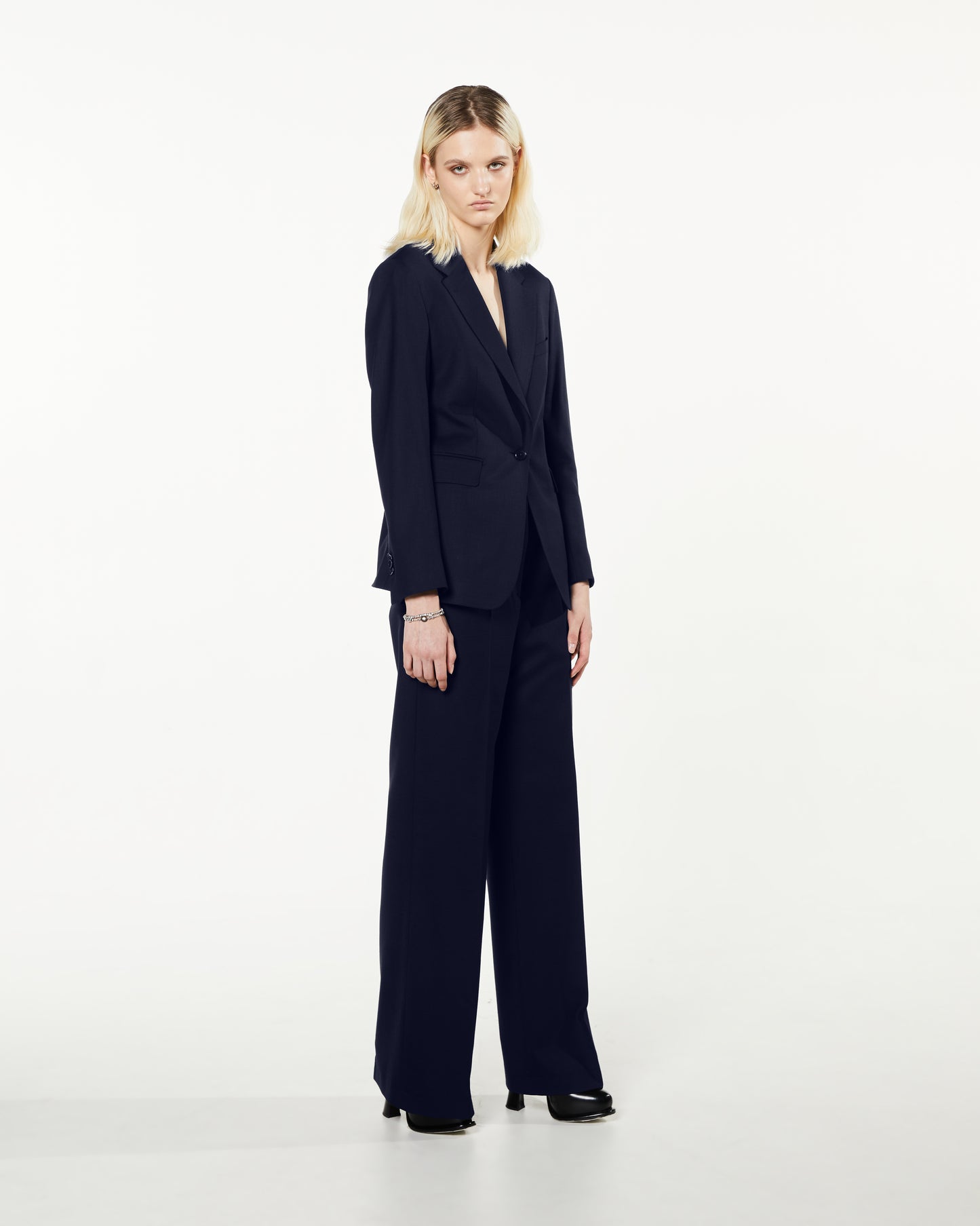 Navy Two Piece Women's Travel Suit