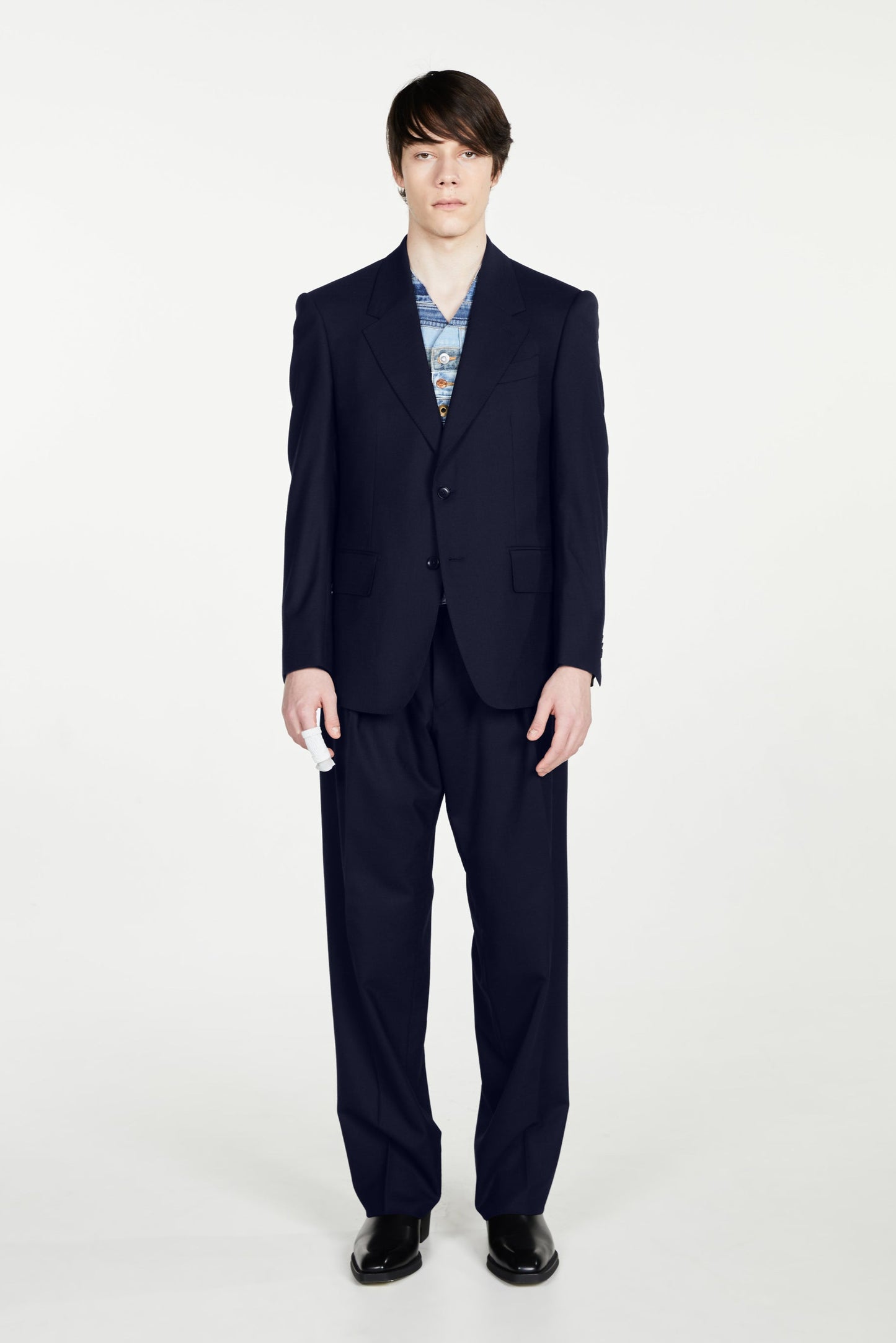 Navy Two Piece Travel Suit