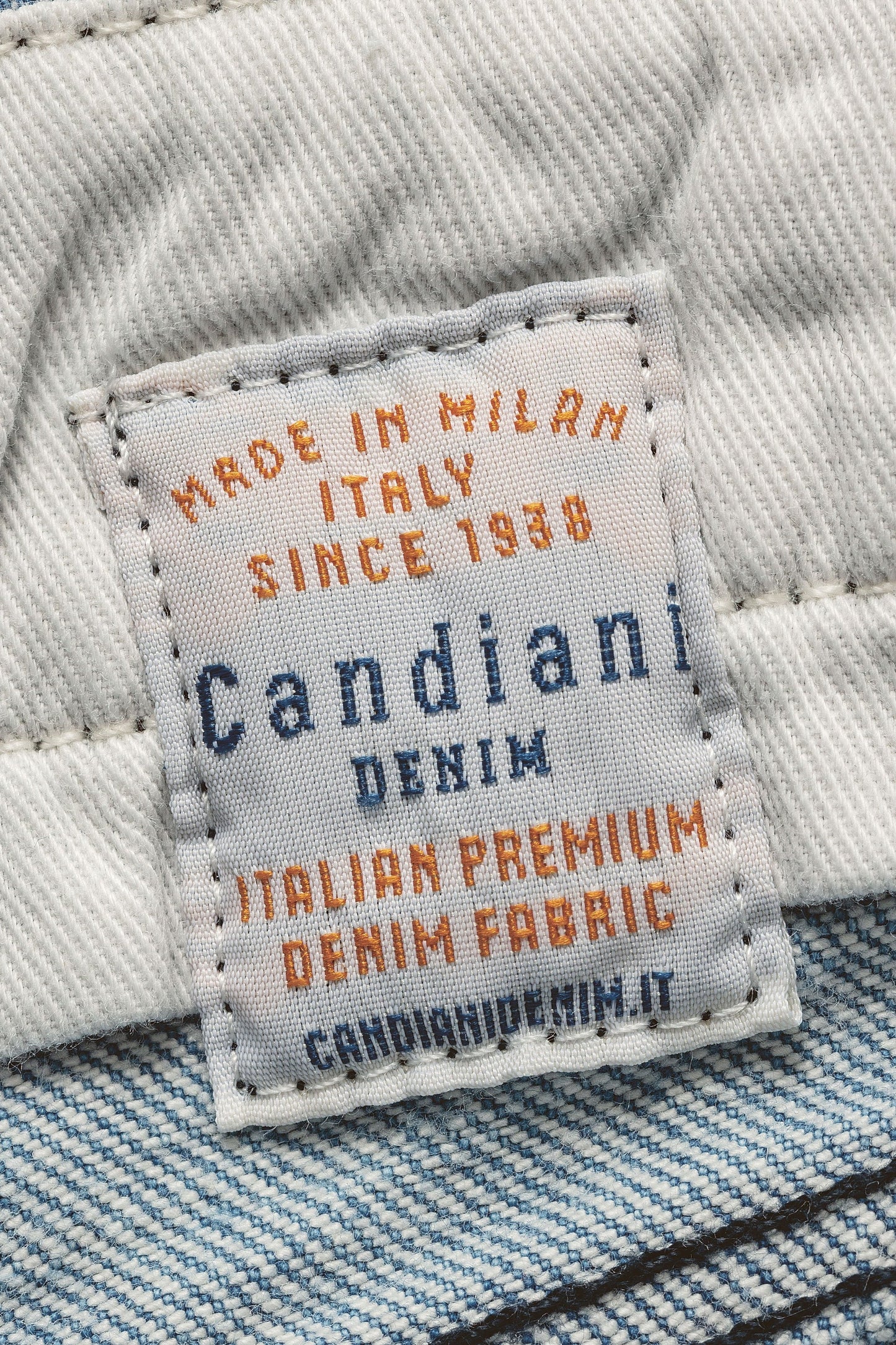Flared Jeans in Worn Mist Wash Denim