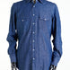Made to Measure “Django” Shirt in Cotton Denim fabric by Carlo Bassetti