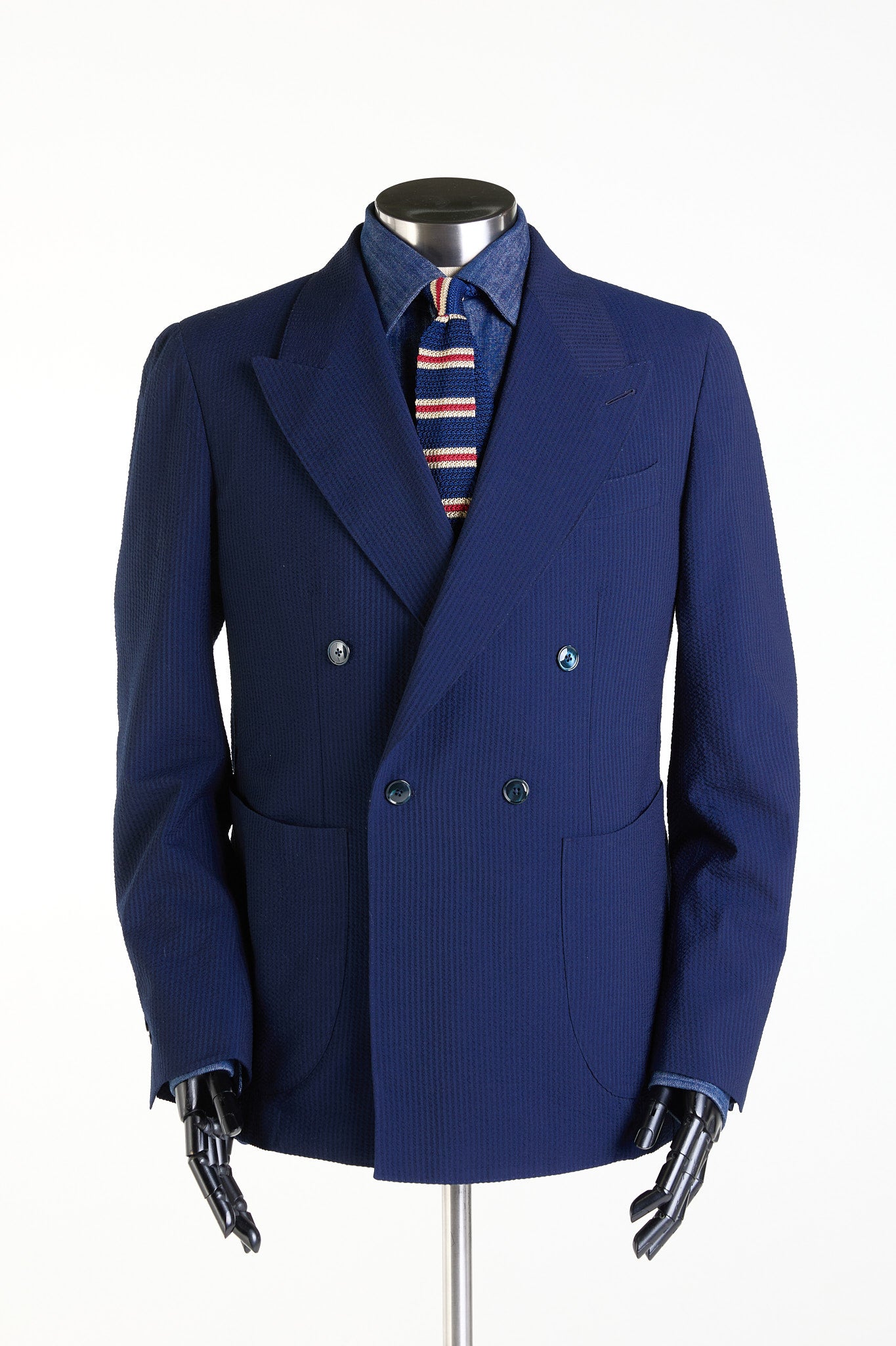 Made to Measure “Mare” Soft Suit in S’150 Wool and Silk “Lightest” fabric by Loro Piana