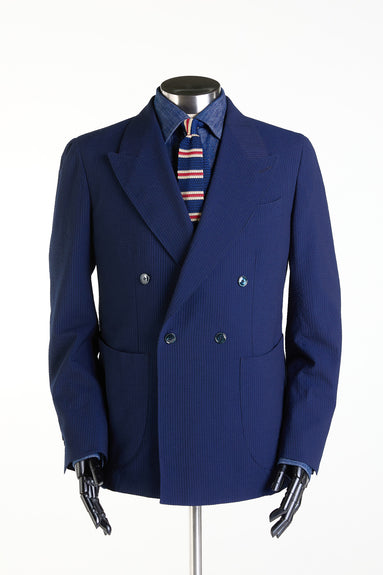 Made to Measure “Mare” Soft Suit in S’150 Wool and Silk “Lightest” fabric by Loro Piana