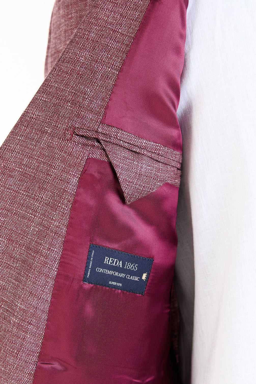 Made to Measure “Pinot” Jacket in Linen and Wool fabric by Reda