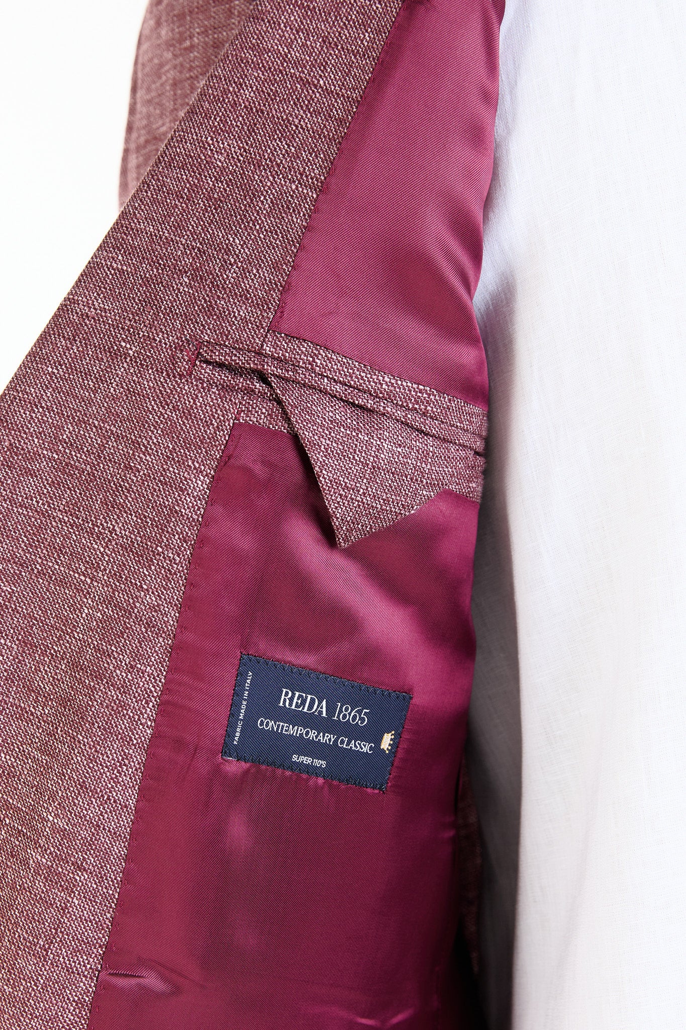 Made to Measure “Pinot” Jacket in Linen and Wool fabric by Reda