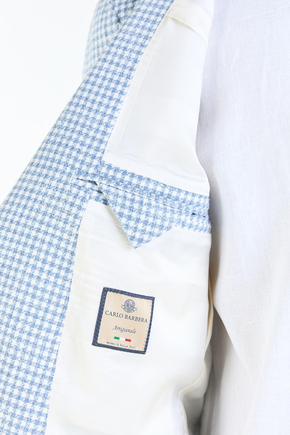 Made to Measure “Nuvola” Jacket in Wool, Silk and Cotton Fabric by Carlo Barbera