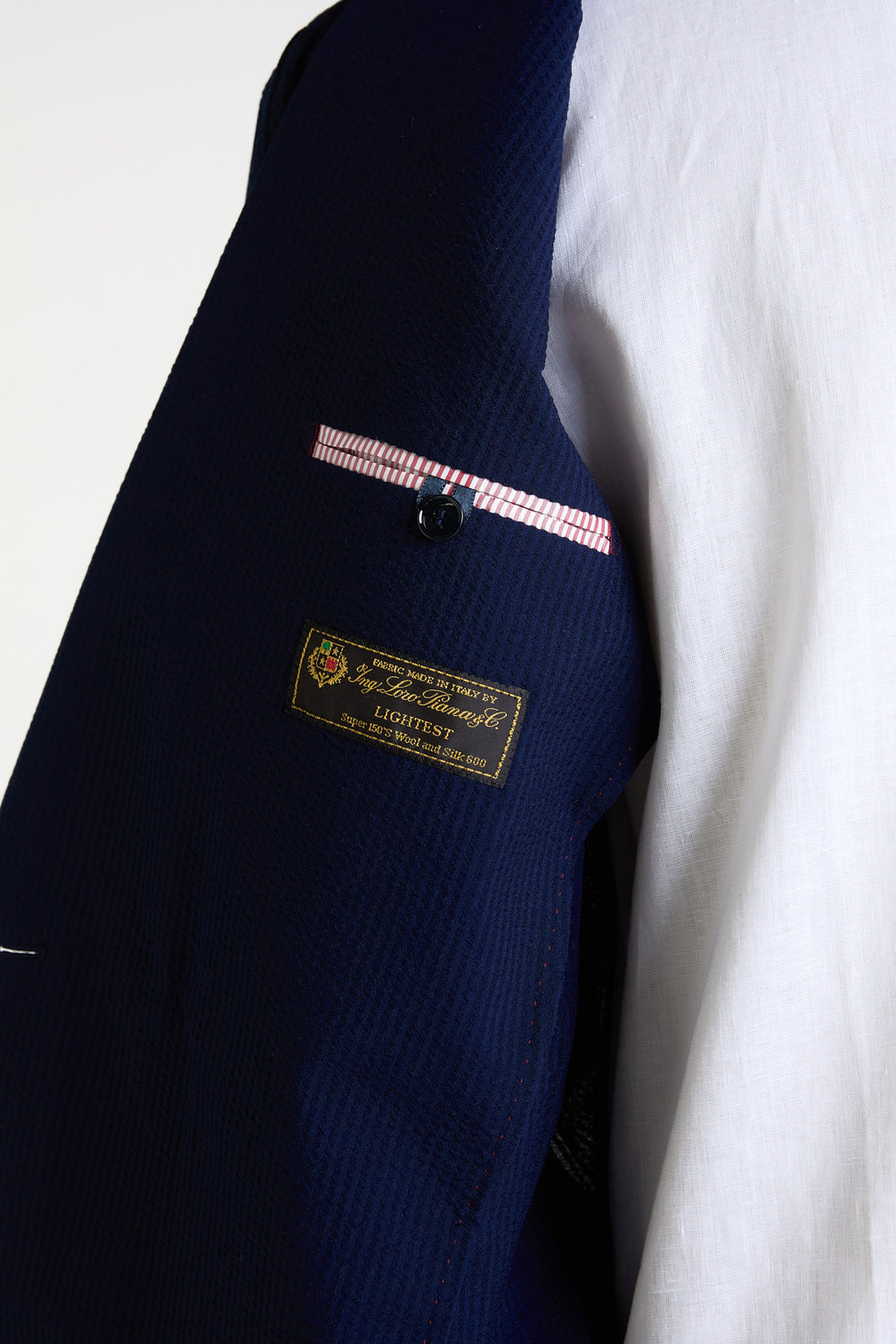 Made to Measure “Mare” Soft Suit in S’150 Wool and Silk “Lightest” fabric by Loro Piana