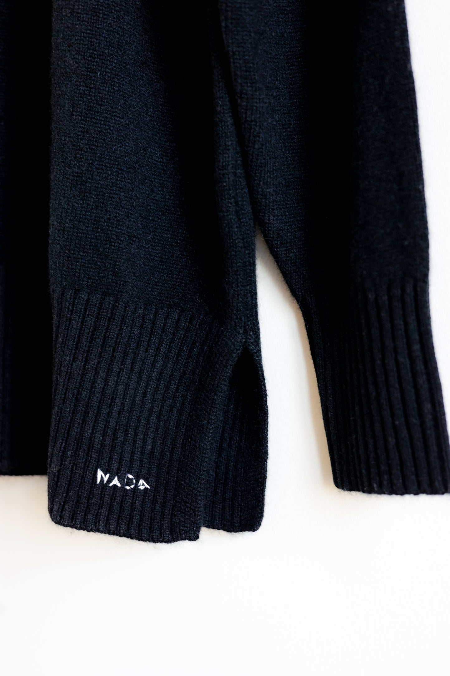 Turtleneck Sweater in Black Cashmere
