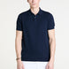 Knitted Polo in Navy Superfine Cotton