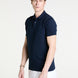 Knitted Polo in Navy Superfine Cotton