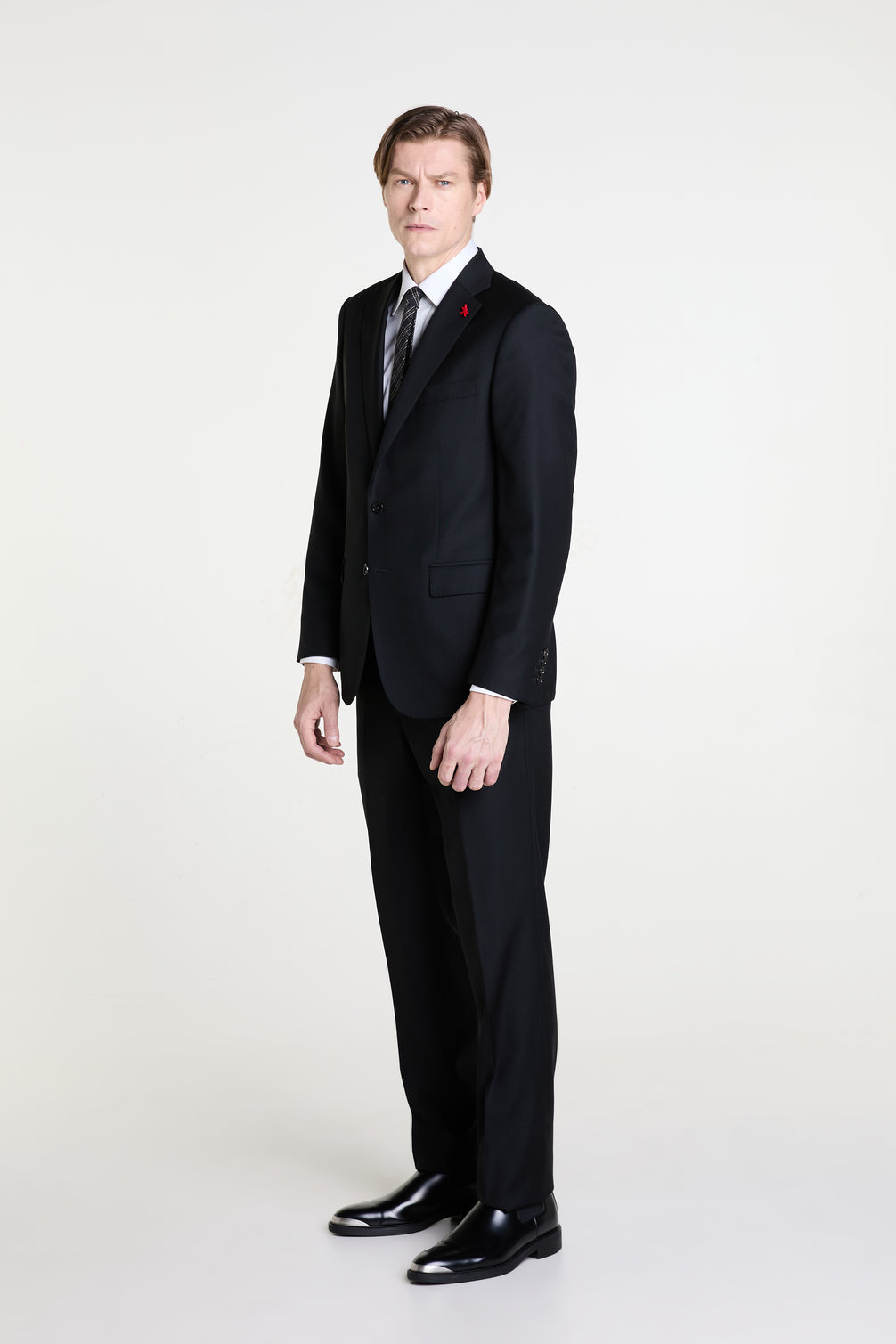 Made to Measure “Regular Traveller” Suit in Wool, Recycled Polyester and Elastane