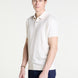 Knitted Polo in Cream Superfine Cotton