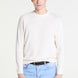 Crewneck Sweater in Cream Superfine Cotton