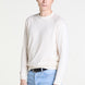 Crewneck Sweater in Cream Superfine Cotton