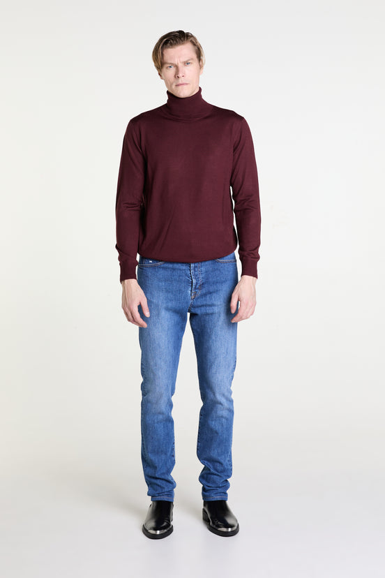 Made to Measure “Vento” Jeans in Nomad Blue Wash Denim