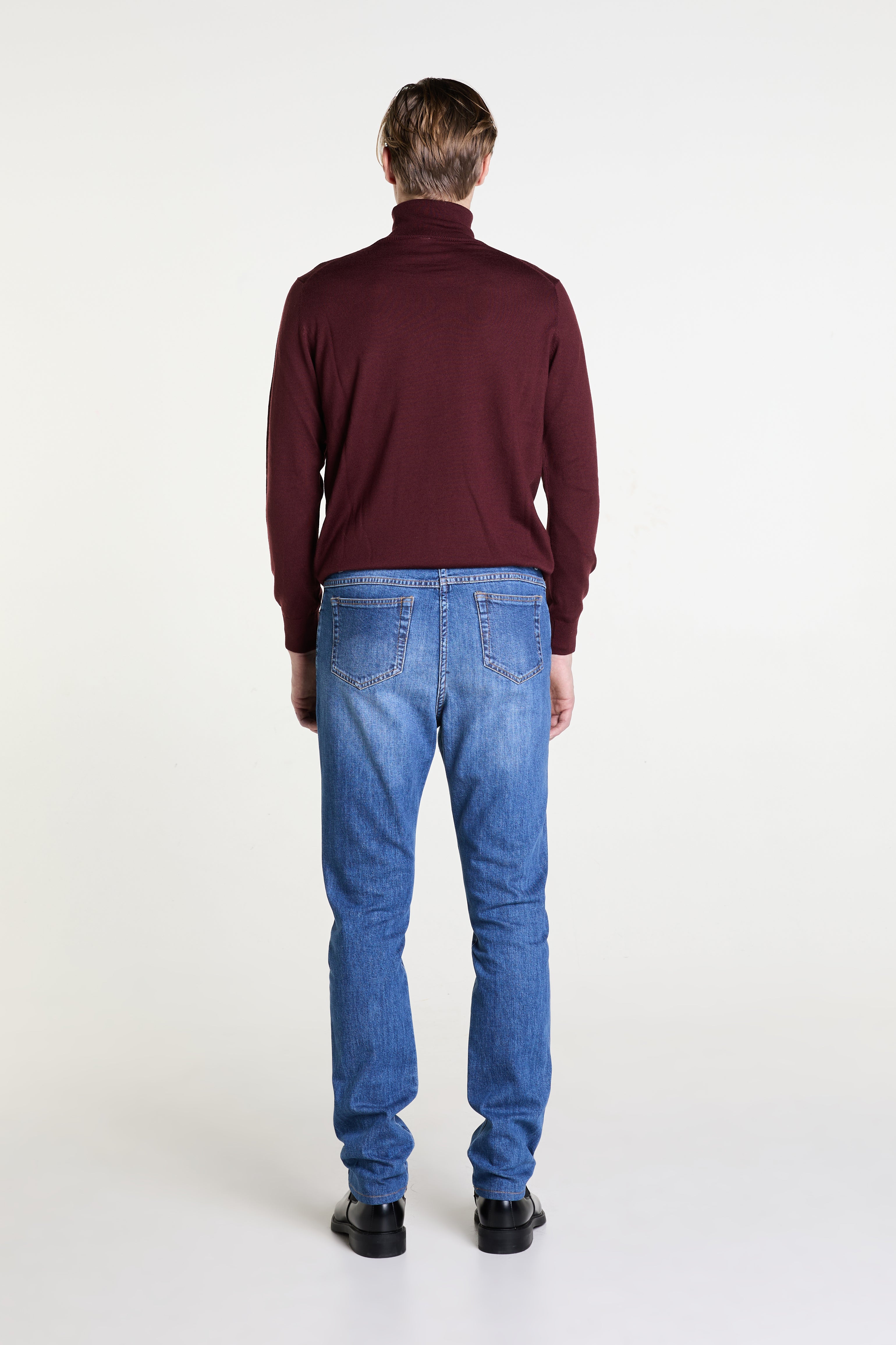 Made to Measure “Vento” Jeans in Nomad Blue Wash Denim