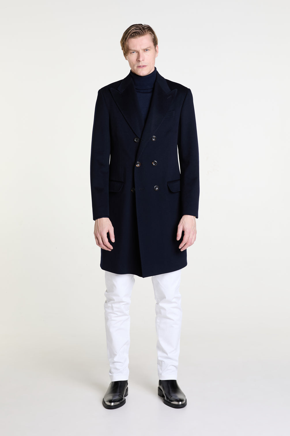 Made to Measure “Doppiopetto” Coat in Pure Wool fabric by Loro Piana