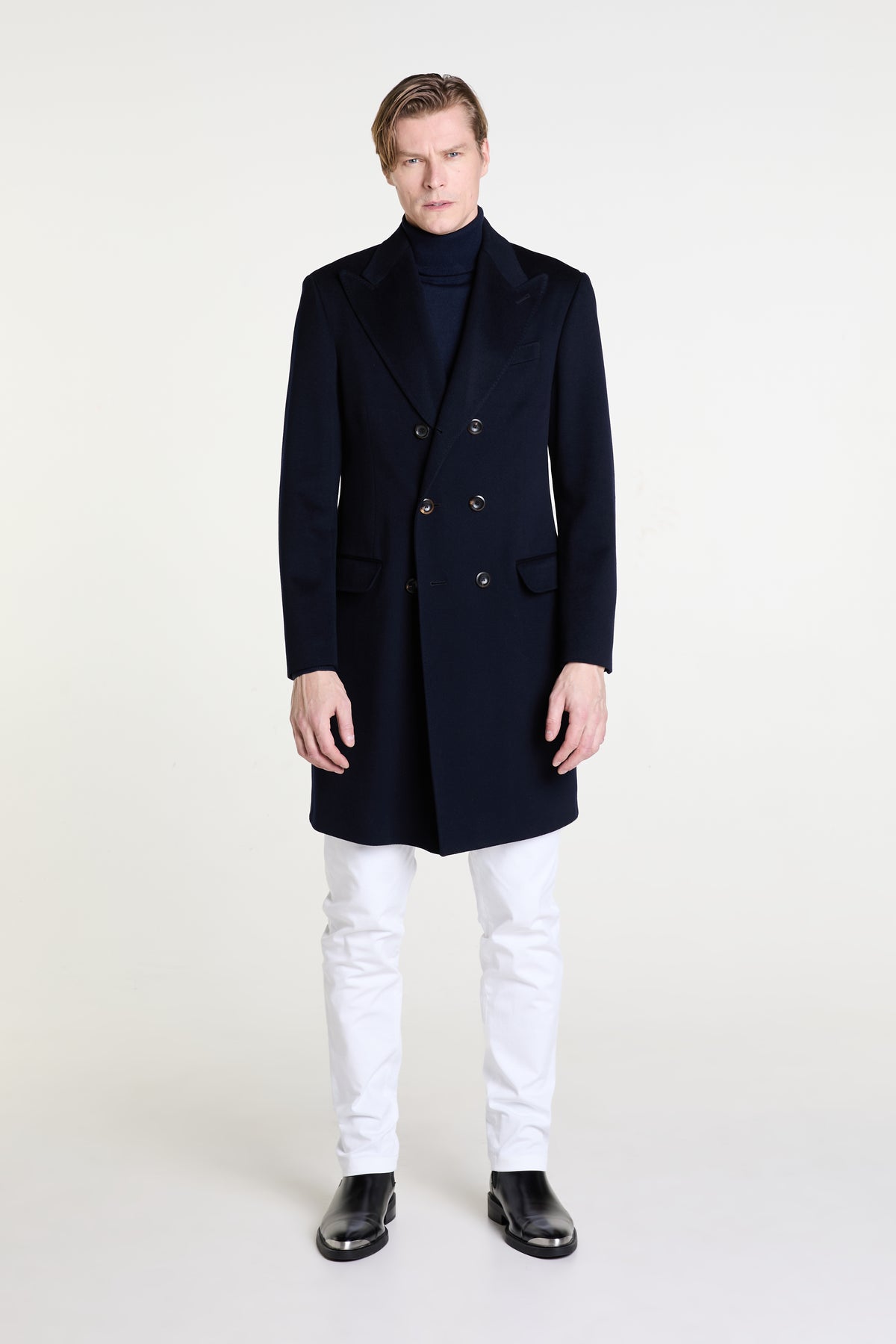 Made to Measure “Doppiopetto” Coat in Pure Wool fabric by Loro Piana