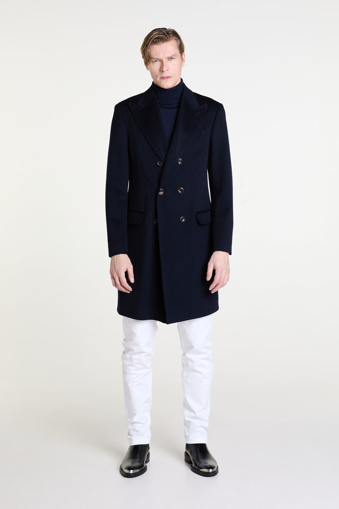 Made to Measure “Doppiopetto” Coat in Pure Wool fabric by Loro Piana