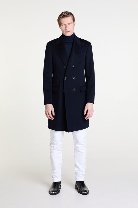 Made to Measure “Doppiopetto” Coat in Pure Wool fabric by Loro Piana