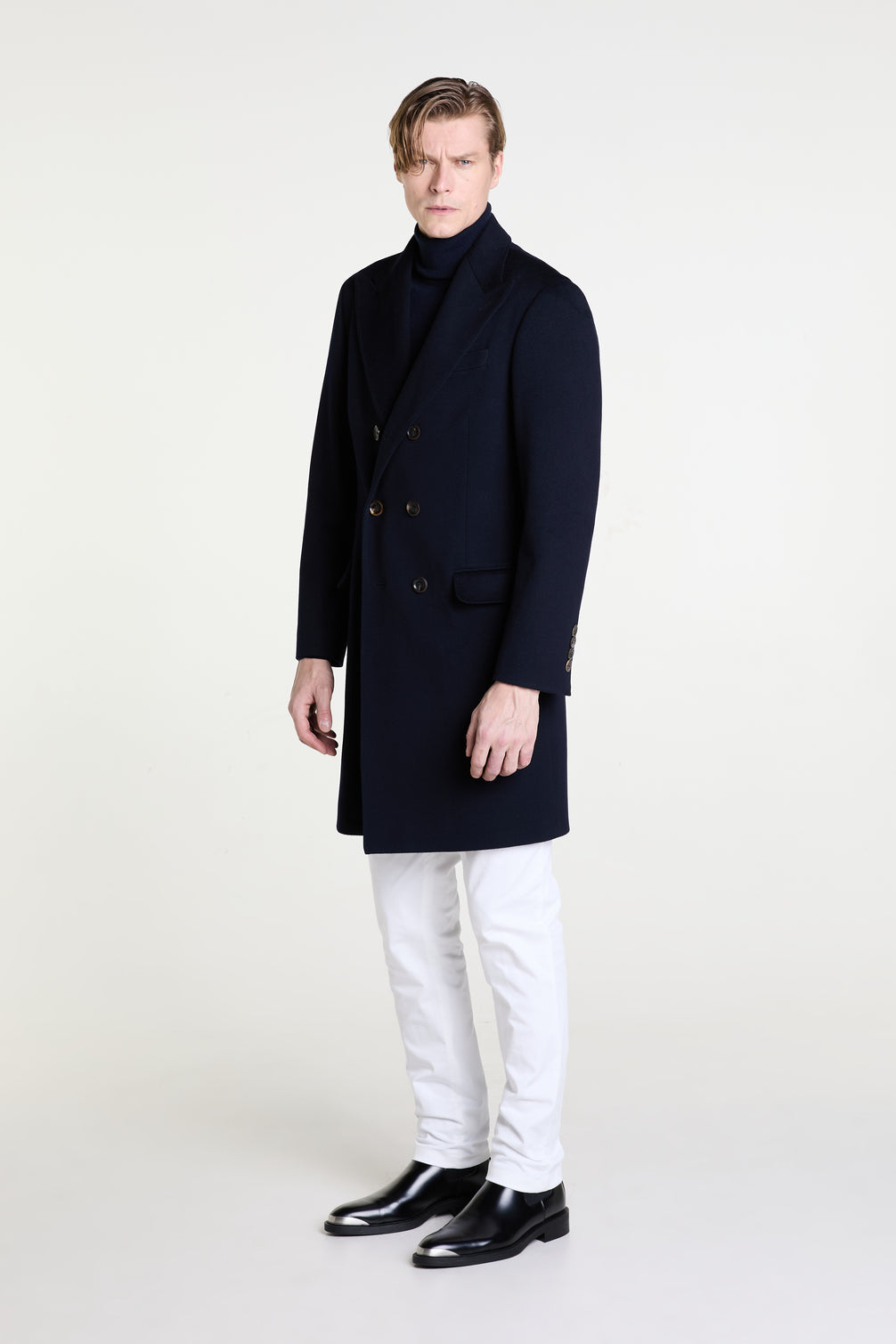 Made to Measure “Doppiopetto” Coat in Pure Wool fabric by Loro Piana