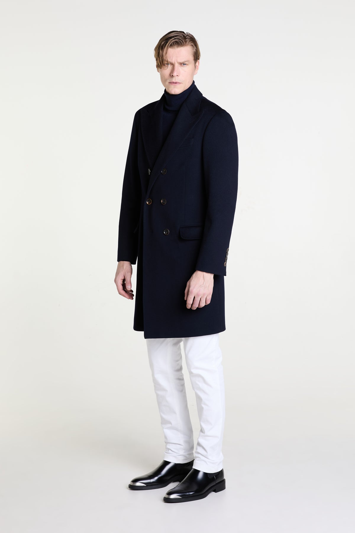 Made to Measure “Doppiopetto” Coat in Pure Wool fabric by Loro Piana