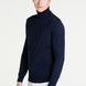 Rollneck Sweater in Navy Merino Wool