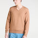 V-Neck Sweater in Beige Merino Wool