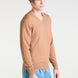V-Neck Sweater in Beige Merino Wool