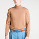 Rollneck Sweater in Beige Merino Wool