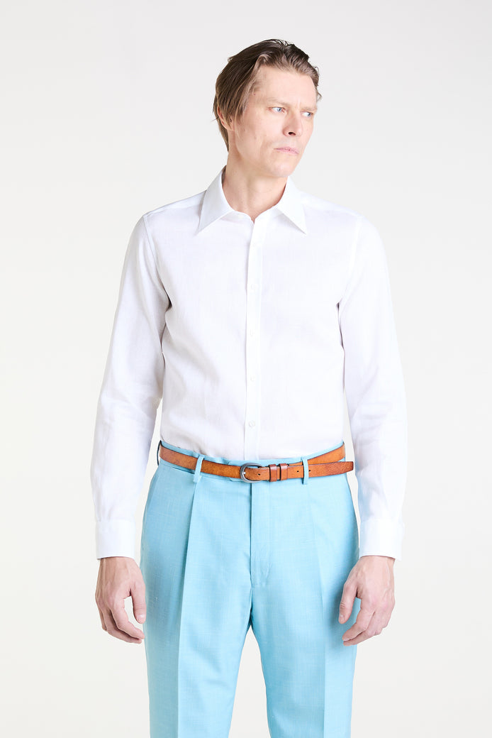 Made to Measure “Alfresco” Shirt in Pure Linen fabric by Albini