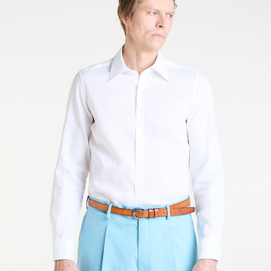 Made to Measure “Alfresco” Shirt in Pure Linen fabric by Albini