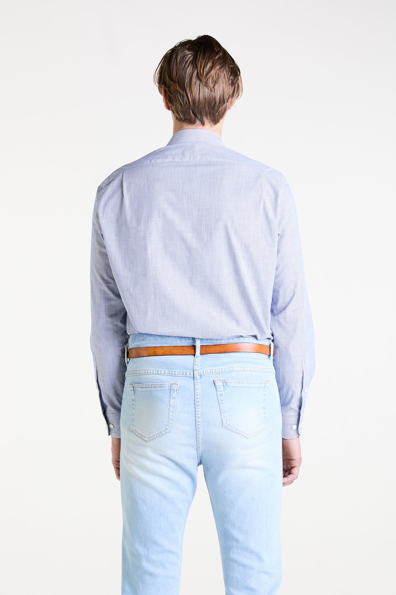 Made to Measure “Leggero” Shirt in Pure Cotton Chambray fabric by Albini