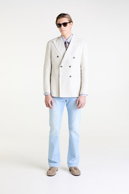 Made to Measure “Canapa” Jacket in Hemp and Wool fabric by Tallia di Delfino