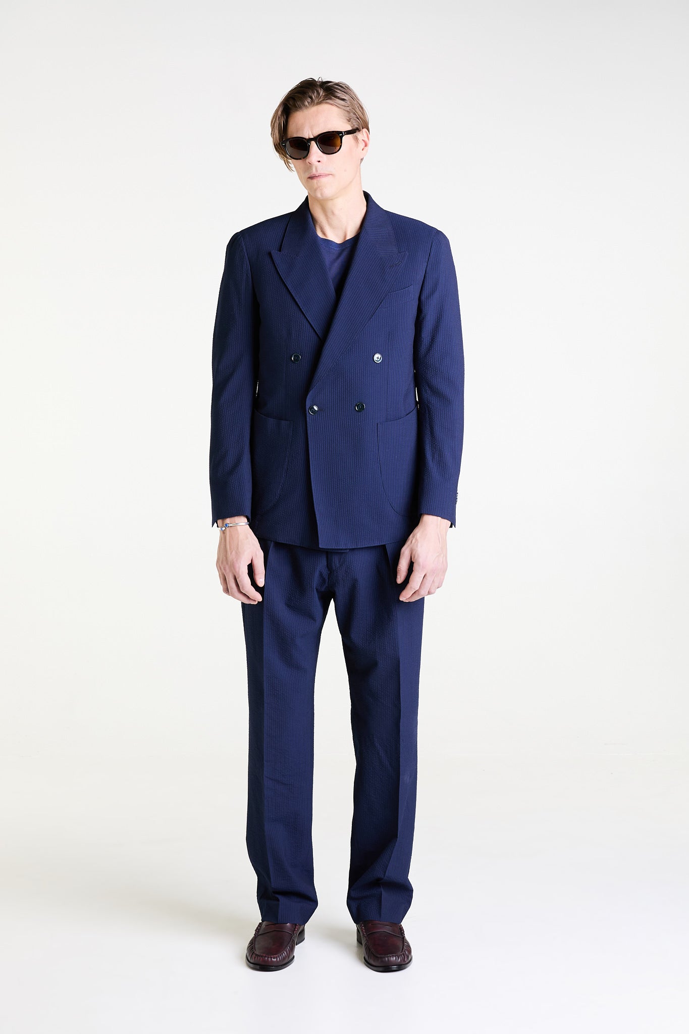Made to Measure “Mare” Soft Suit in S’150 Wool and Silk “Lightest” fabric by Loro Piana