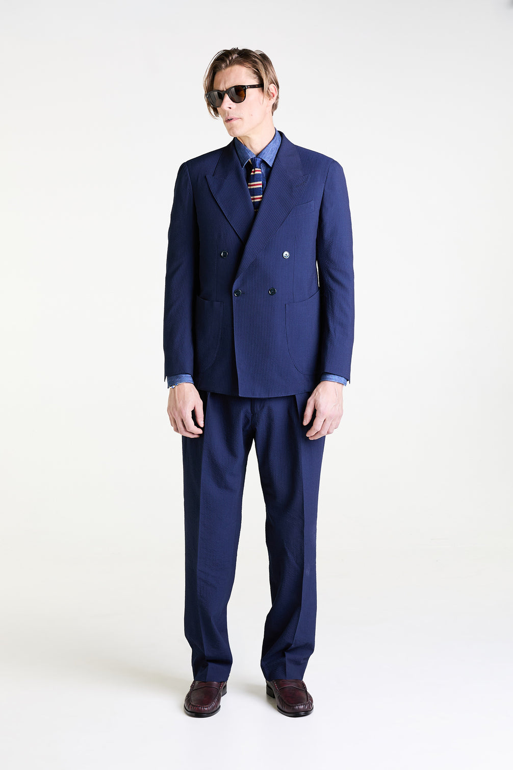 Made to Measure “Mare” Soft Suit in S’150 Wool and Silk “Lightest” fabric by Loro Piana