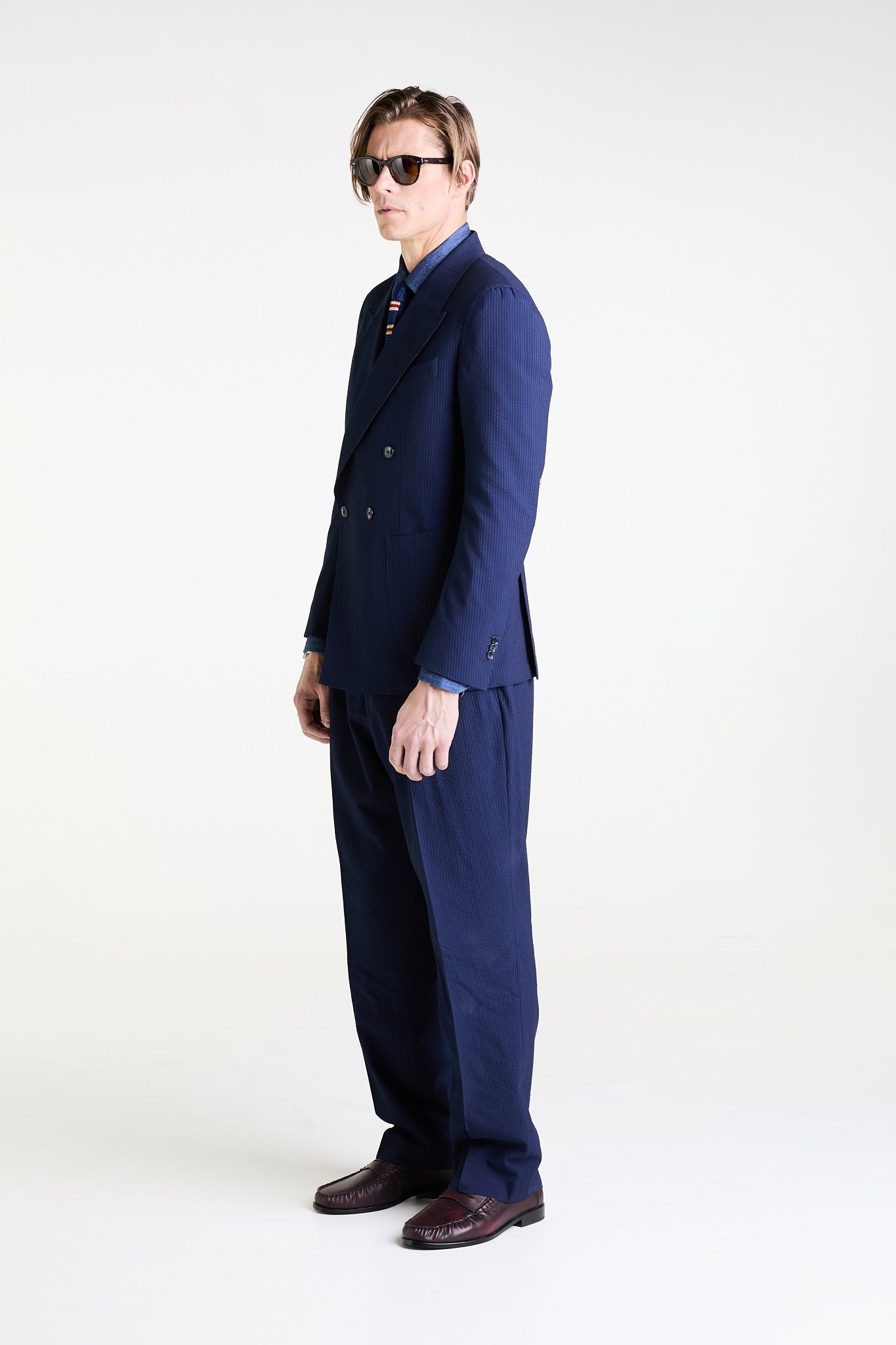 Made to Measure “Mare” Soft Suit in S’150 Wool and Silk “Lightest” fabric by Loro Piana