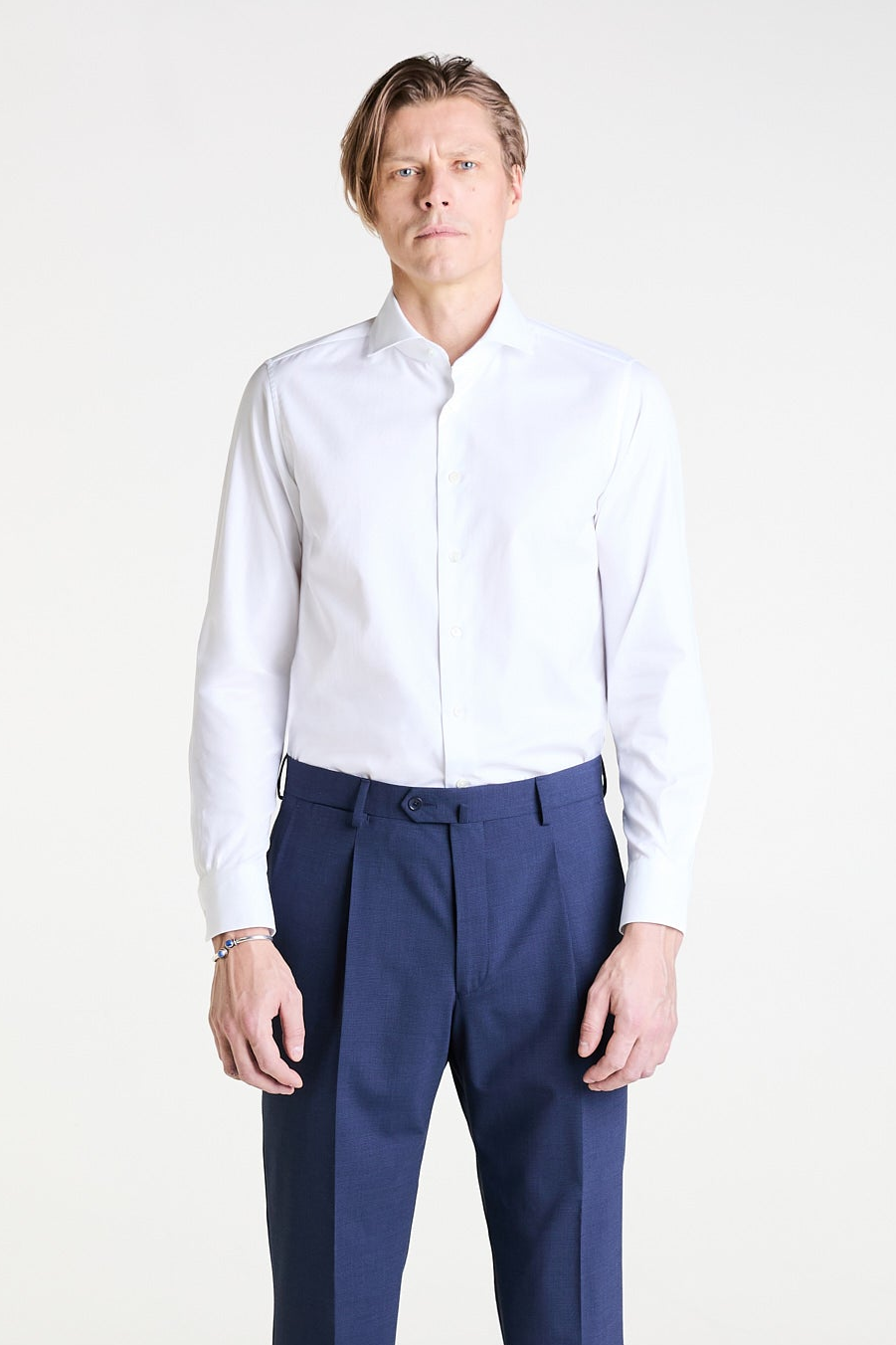 Made to Measure “Piumino” Shirt in Pure Natural Stretch Cotton fabric by Albini