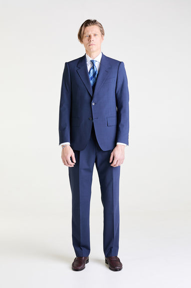 Made to Measure “Traveller” Suit in Wool, Recycled Polyester and Elastane