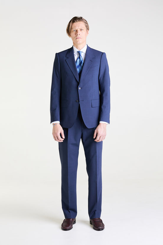 Made to Measure “Traveller” Suit in Wool, Recycled Polyester and Elastane