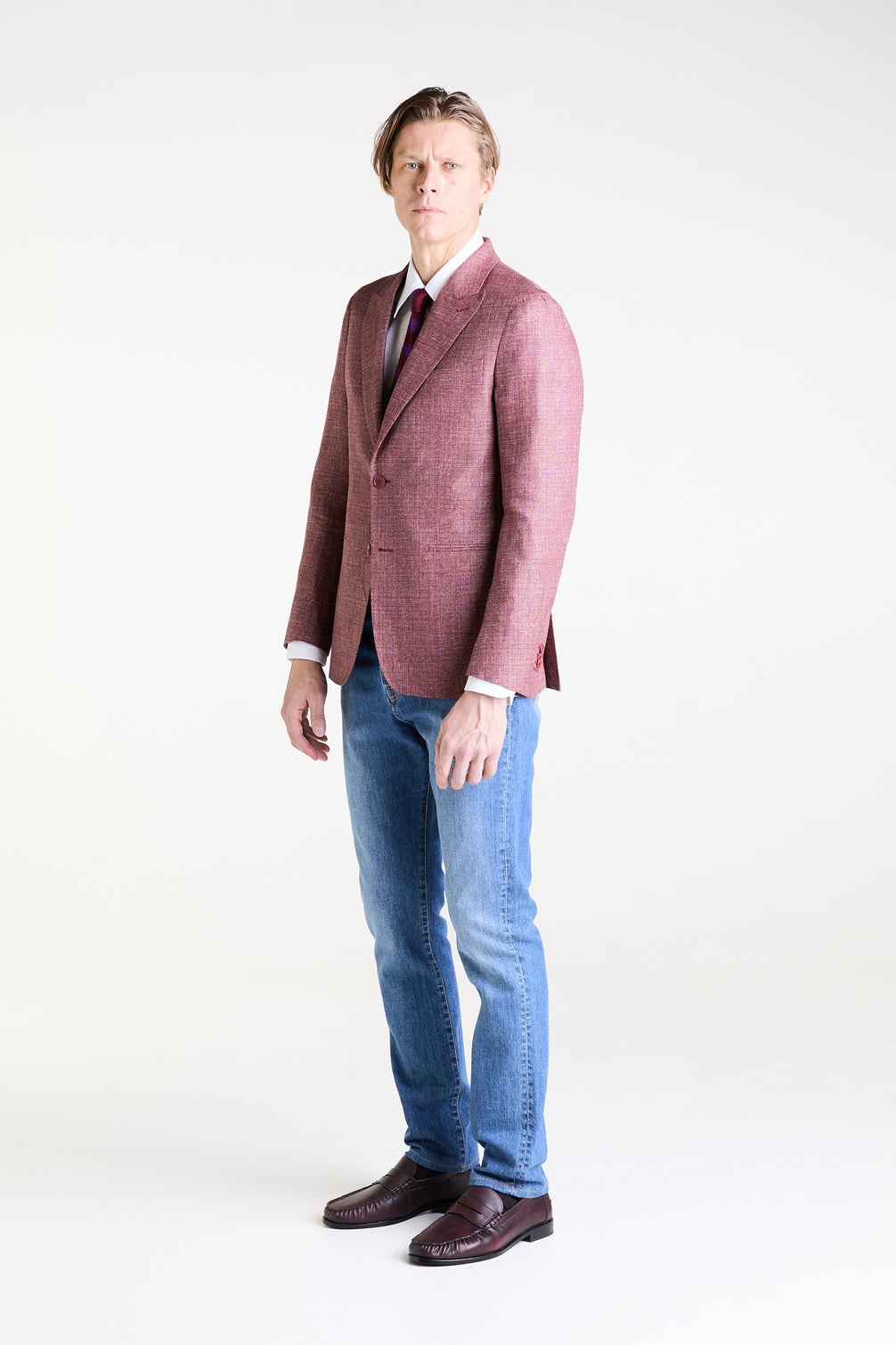 Made to Measure “Pinot” Jacket in Linen and Wool fabric by Reda