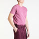 Knit T-shirt in Burgundy Stone Washed Superfine Cotton
