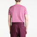 Knit T-shirt in Burgundy Stone Washed Superfine Cotton