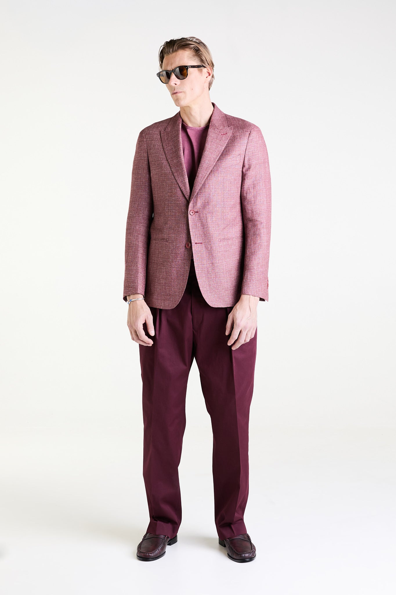 Made to Measure “Pinot” Jacket in Linen and Wool fabric by Reda