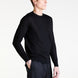 Crewneck Sweater in Black Ultrafine Merino, Cashmere and Silk