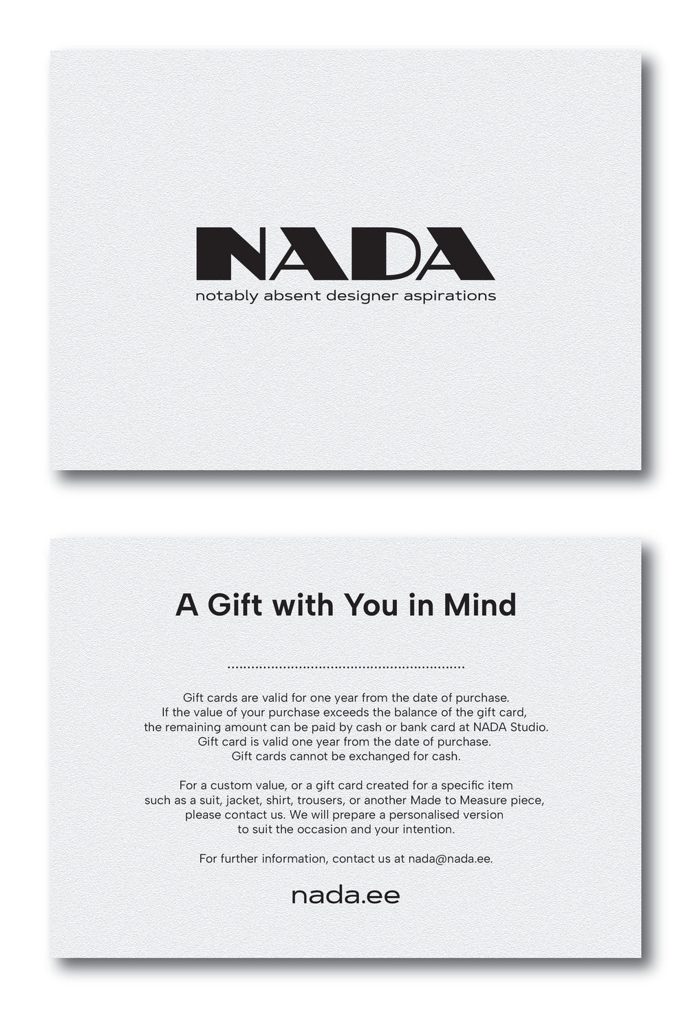 NADA Gift Card