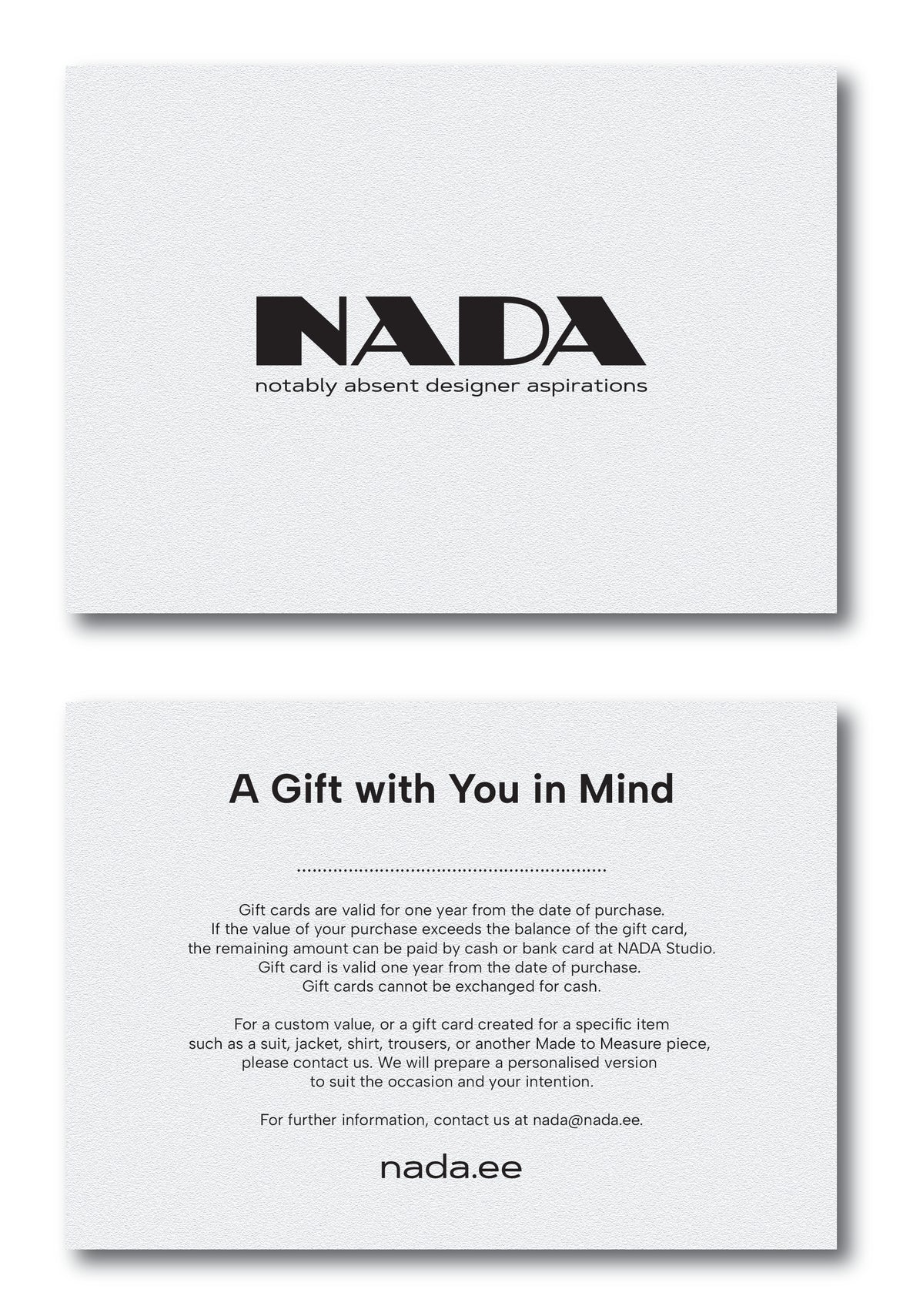 NADA Gift Card