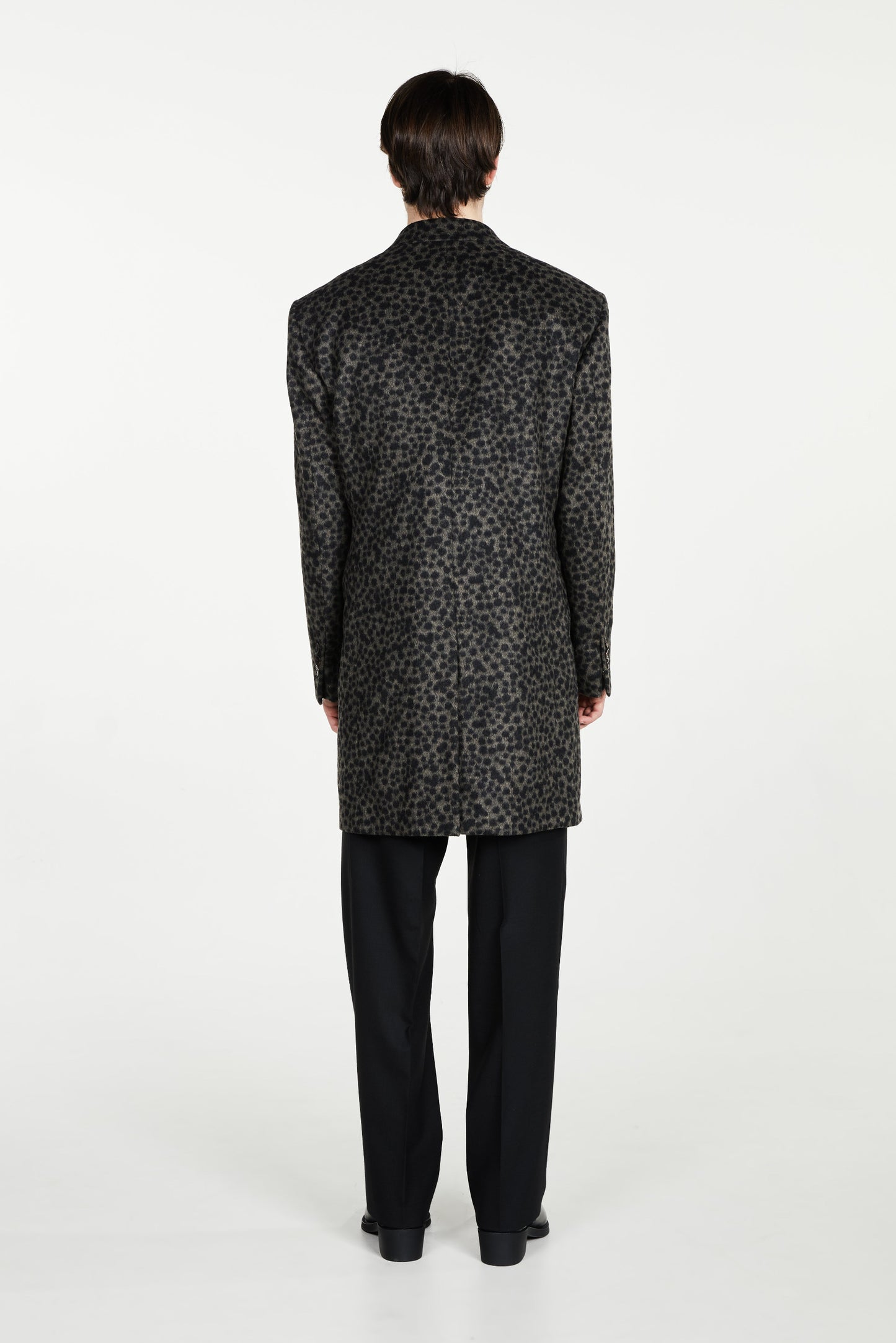 Tailored leopard-print coat